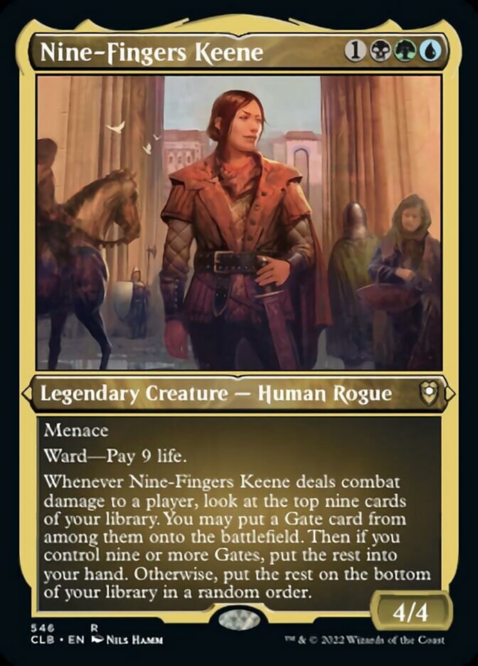 Nine-Fingers Keene - [Etched Foil] Commander Legends: Battle for Baldur's Gate (CLB)