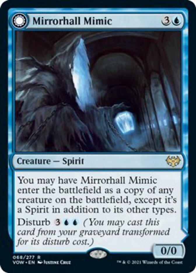 Mirrorhall Mimic // Ghastly Mimicry - [Foil] Innistrad: Crimson Vow (VOW)