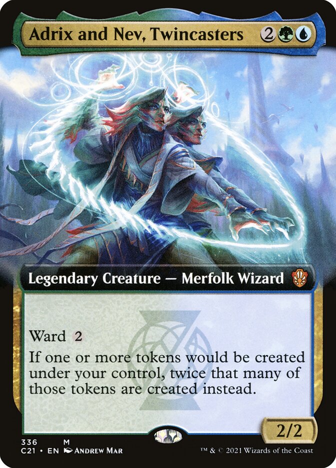 Adrix and Nev, Twincasters - [Extended Art] Commander 2021 (C21)