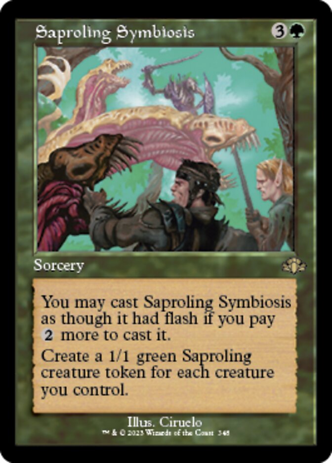 Saproling Symbiosis - [Foil, Retro Frame] Dominaria Remastered (DMR)