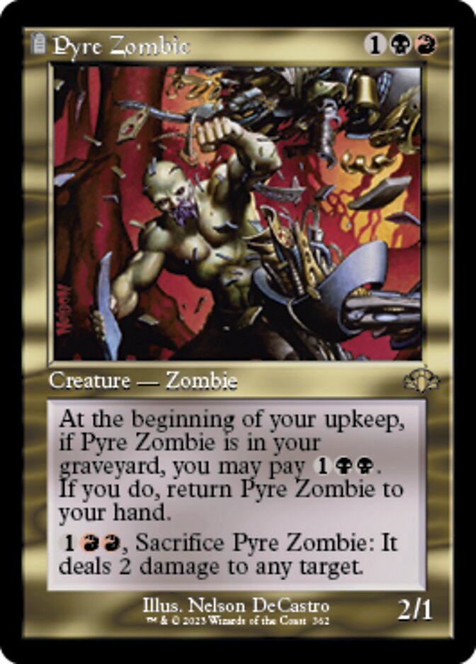 Pyre Zombie - [Foil, Retro Frame] Dominaria Remastered (DMR)