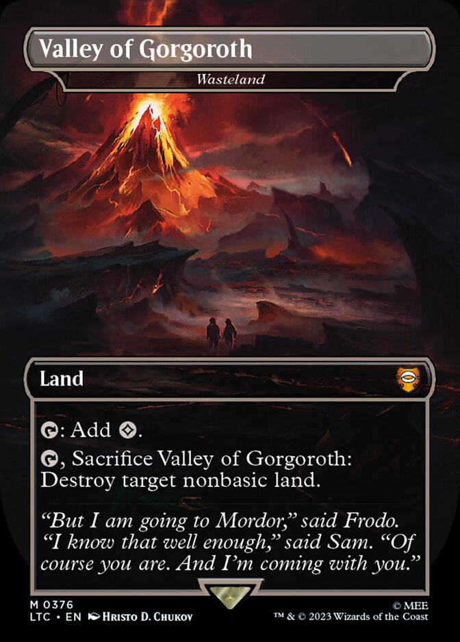 Valley of Gorgoroth - Wasteland - [Borderless] Tales of Middle-earth Commander (LTC)