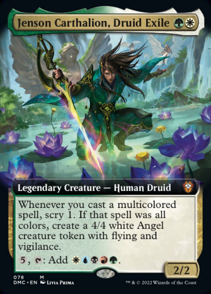Jenson Carthalion, Druid Exile - [Foil, Extended Art] Dominaria United Commander (DMC)