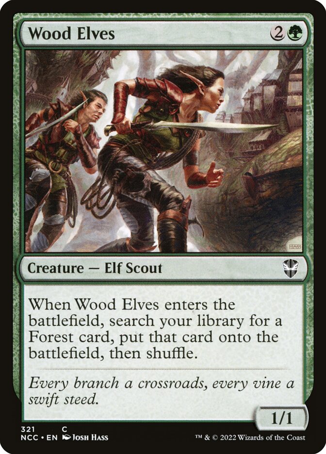 Wood Elves - [Foil] New Capenna Commander (NCC)