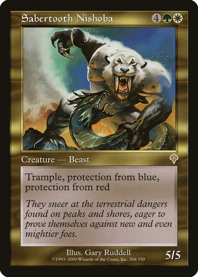 Sabertooth Nishoba - [Foil, Retro Frame] Invasion (INV)