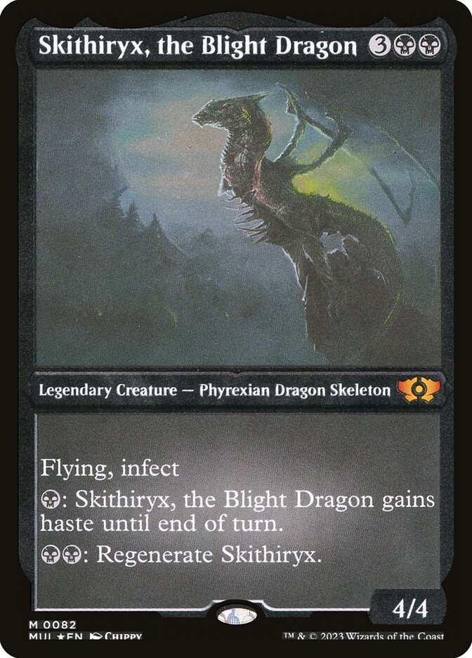 Skithiryx, the Blight Dragon - [Etched Foil] Multiverse Legends (MUL)