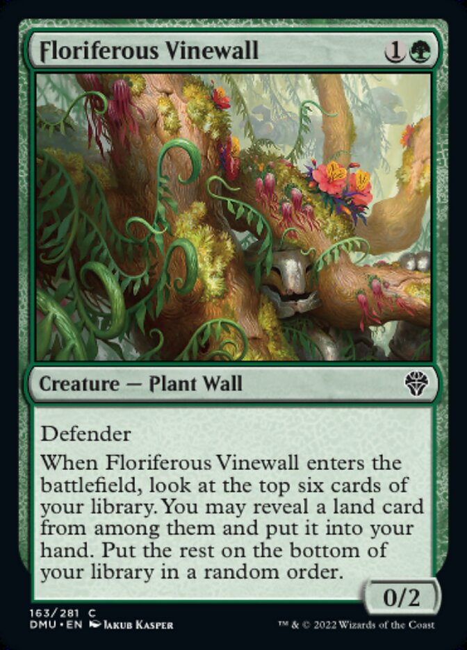Floriferous Vinewall - [Foil] Dominaria United (DMU)