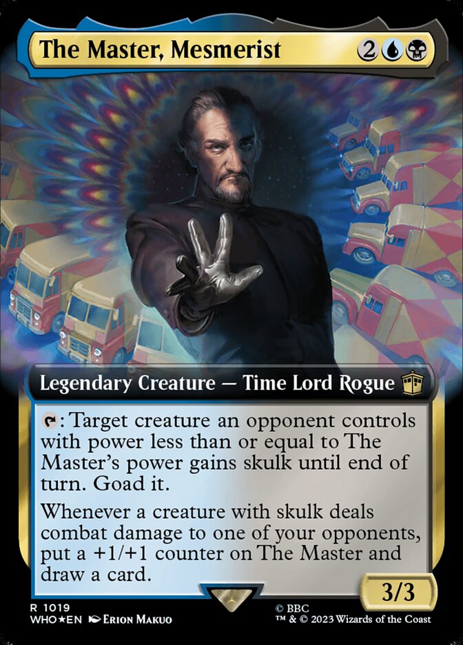 The Master, Mesmerist - [Surge Foil, Extended Art] Doctor Who (WHO)