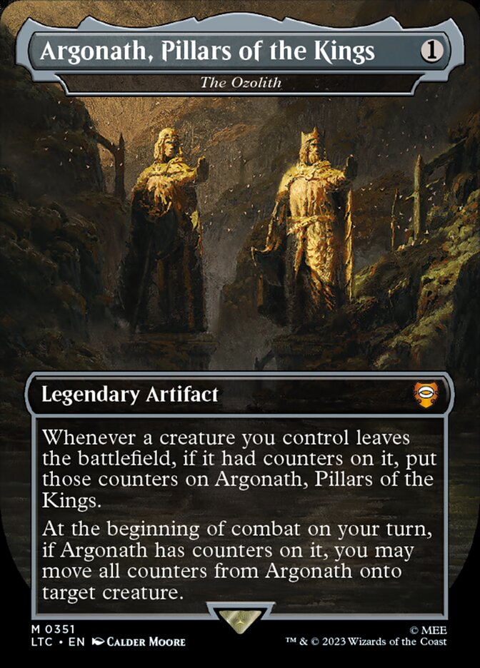 Argonath, Pillars of the Kings - The Ozolith - [Foil, Borderless] Tales of Middle-earth Commander (LTC)
