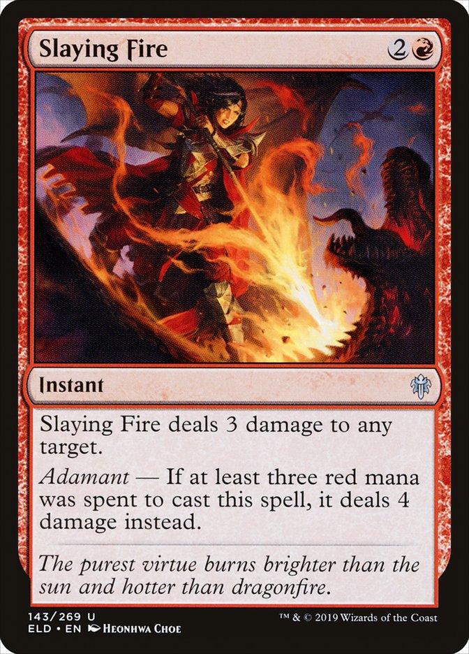 Slaying Fire - [Foil] Throne of Eldraine (ELD)