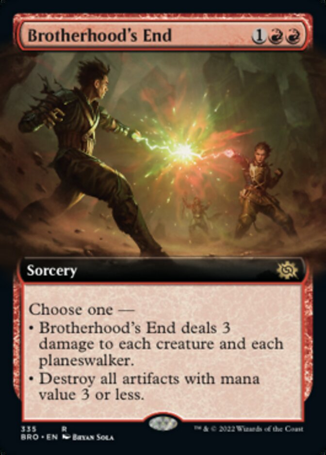 Brotherhood's End - [Foil, Extended Art] The Brothers' War (BRO)