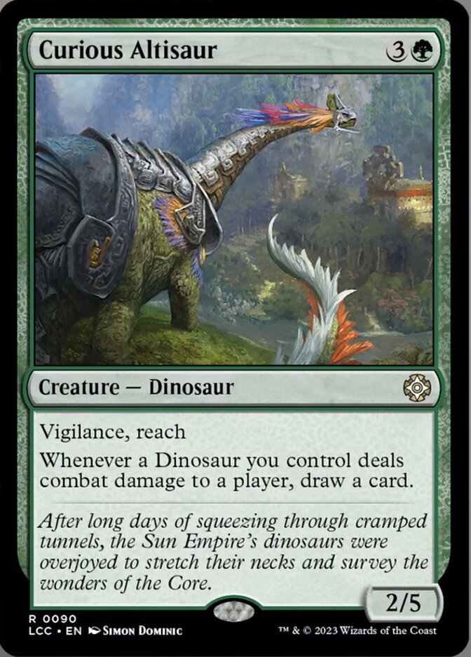 Curious Altisaur - Lost Caverns of Ixalan Commander (LCC)
