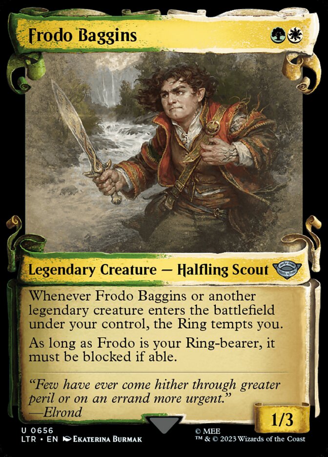 Frodo Baggins - [Foil, Showcase Scroll] The Lord of the Rings: Tales of Middle-earth (LTR)