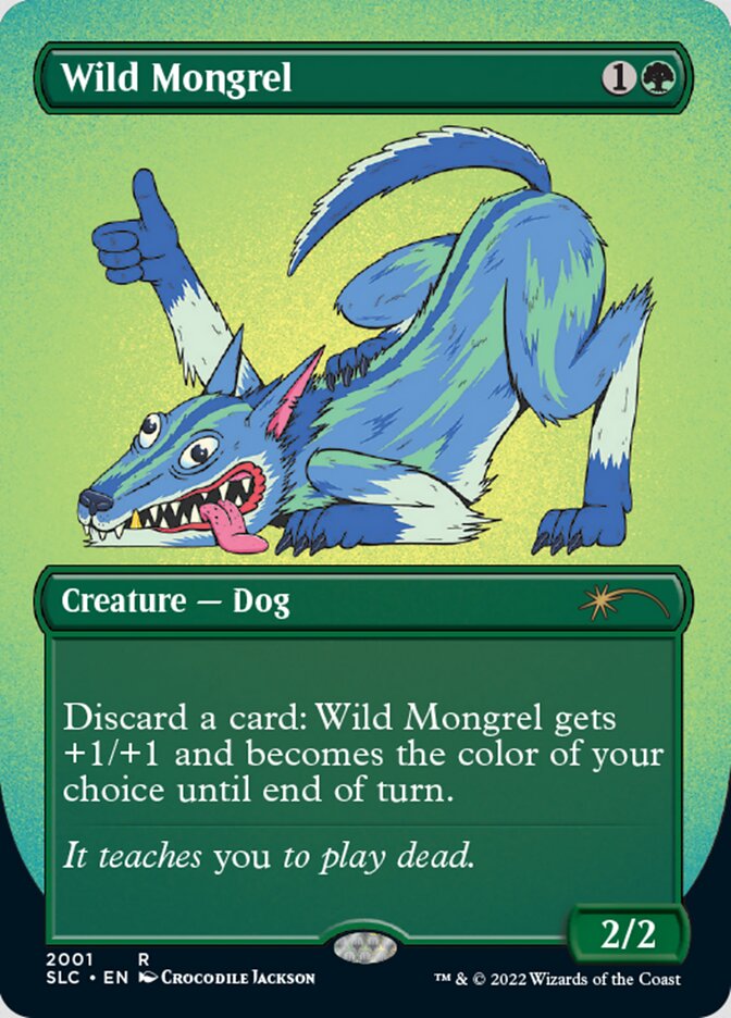Wild Mongrel - [Foil, Borderless] Secret Lair 30th Anniversary Countdown Kit (SLC)