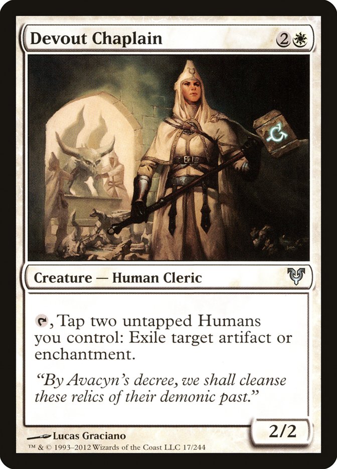 Devout Chaplain - [Foil] Avacyn Restored (AVR)