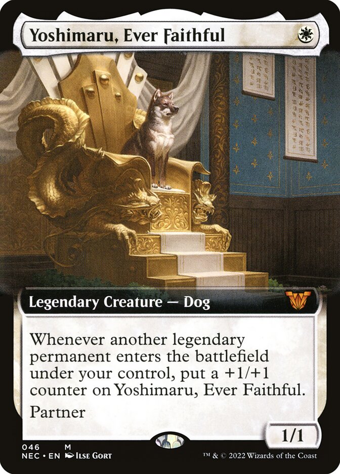 Yoshimaru, Ever Faithful - [Extended Art] Neon Dynasty Commander (NEC)