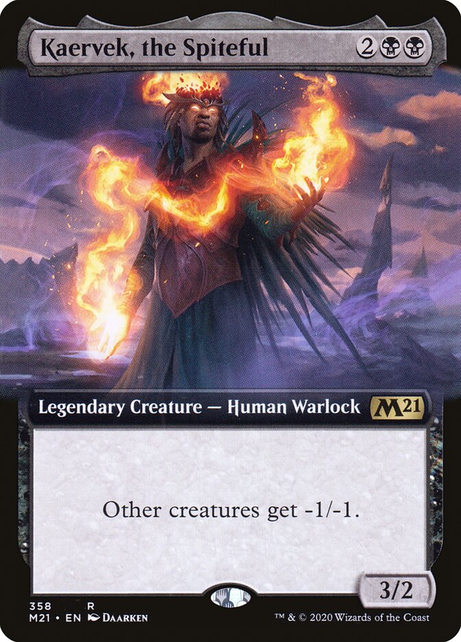 Kaervek, the Spiteful - [Extended Art] Core Set 2021 (M21)
