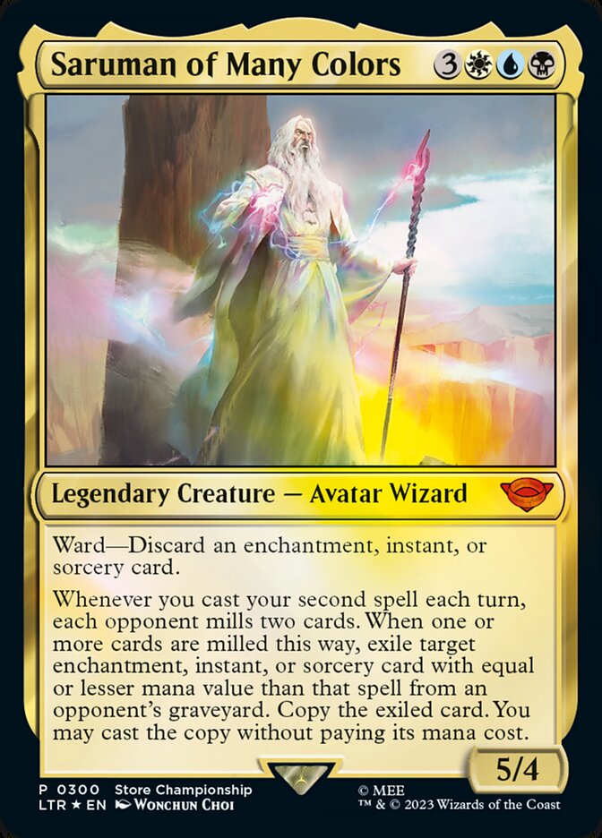 Saruman of Many Colors - [Foil, Promo] The Lord of the Rings: Tales of Middle-earth (LTR)