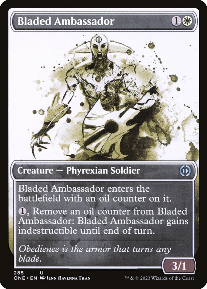 Bladed Ambassador - [Foil, Showcase] Phyrexia: All Will Be One (ONE)