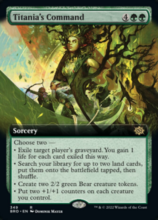 Titania's Command - [Foil, Extended Art] The Brothers' War (BRO)