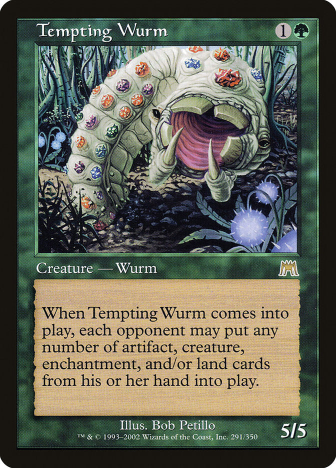 Tempting Wurm - [Foil, Retro Frame] Onslaught (ONS)
