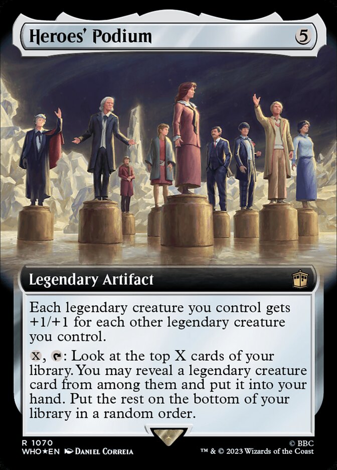 Heroes' Podium - [Surge Foil, Extended Art] Doctor Who (WHO)
