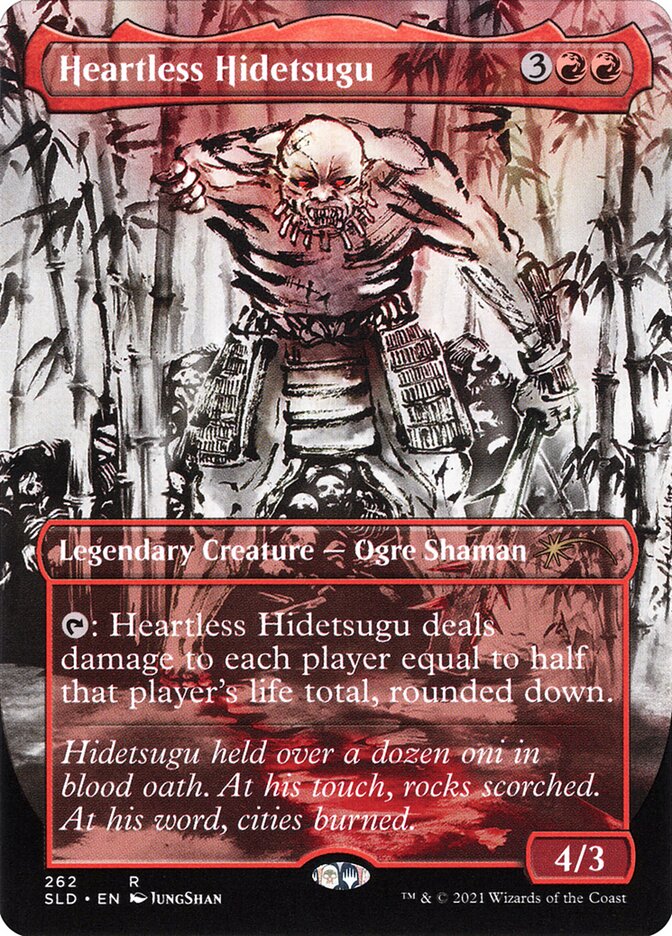 Heartless Hidetsugu (262) - [Foil, Borderless] Secret Lair Drop (SLD)