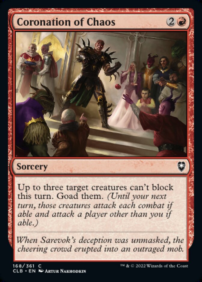 Coronation of Chaos - [Foil] Commander Legends: Battle for Baldur's Gate (CLB)