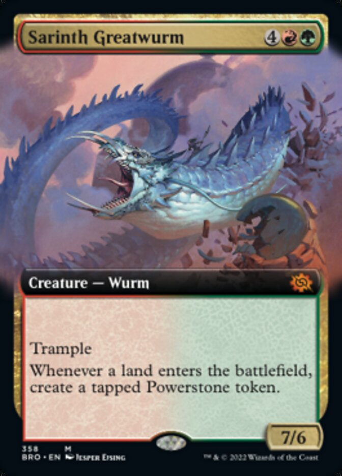 Sarinth Greatwurm - [Foil, Extended Art] The Brothers' War (BRO)