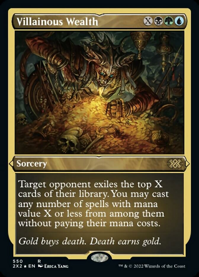 Villainous Wealth - [Etched Foil] Double Masters 2022 (2X2)
