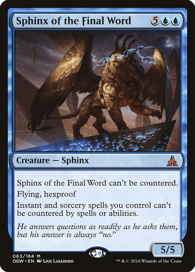 Sphinx of the Final Word - [Foil] Oath of the Gatewatch (OGW)