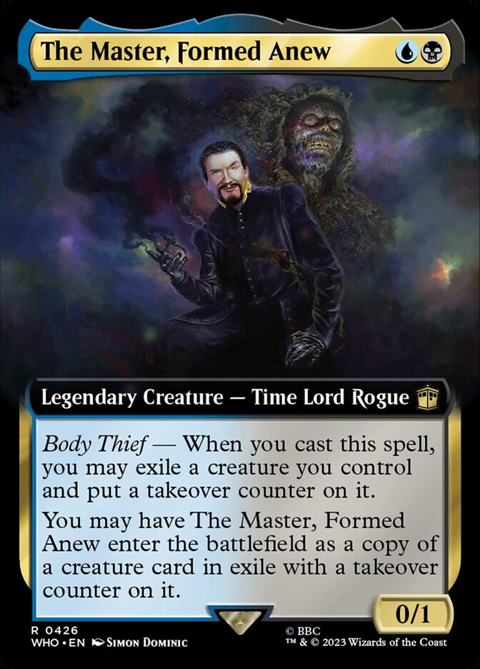 The Master, Formed Anew - [Foil, Extended Art] Doctor Who (WHO)