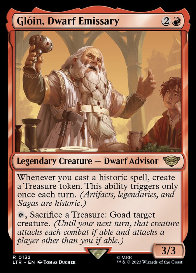 Glóin, Dwarf Emissary - [Foil] The Lord of the Rings: Tales of Middle-earth (LTR)