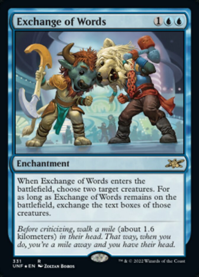 Exchange of Words - [Galaxy Foil] Unfinity (UNF)