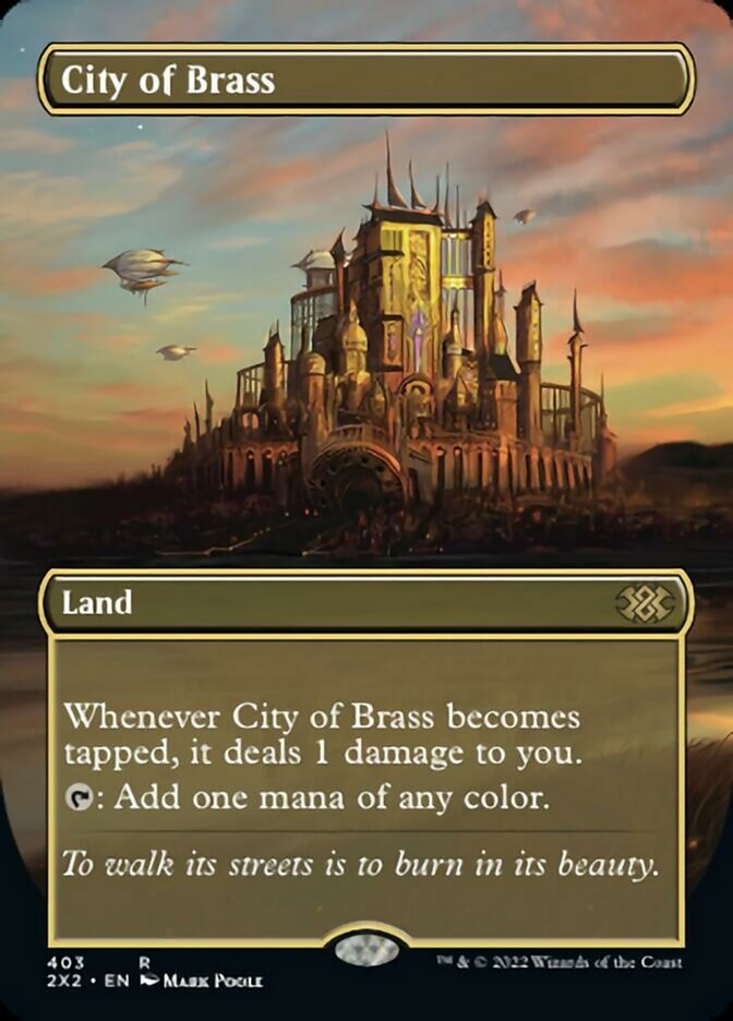 City of Brass - [Foil, Borderless] Double Masters 2022 (2X2)