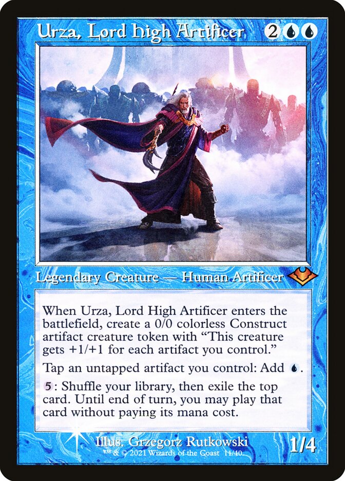 Urza, Lord High Artificer - [Etched Foil, Retro Frame] Modern Horizons 1 Timeshifts (H1R)