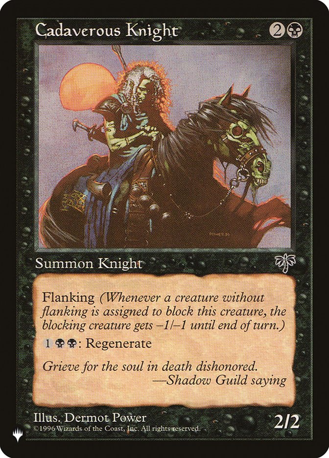 Cadaverous Knight - [Retro Frame] The List (PLIST)