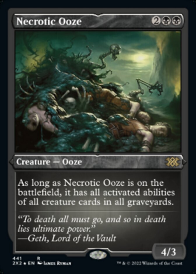 Necrotic Ooze - [Etched Foil] Double Masters 2022 (2X2)