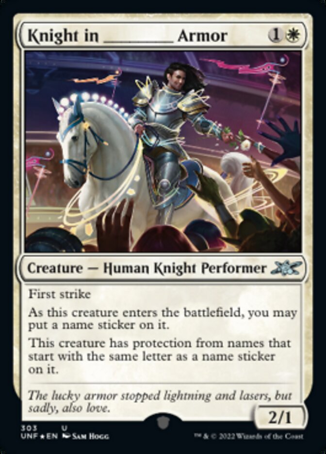 Knight in _____ Armor - [Galaxy Foil] Unfinity (UNF)