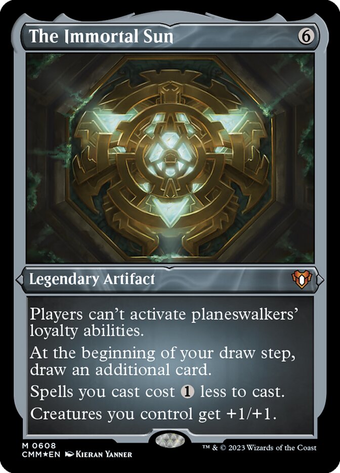 The Immortal Sun - [Etched Foil] Commander Masters (CMM)