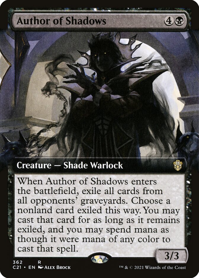 Author of Shadows - [Extended Art] Commander 2021 (C21)