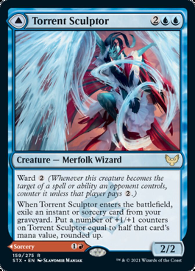 Torrent Sculptor // Flamethrower Sonata - [Foil] Strixhaven: School of Mages (STX)