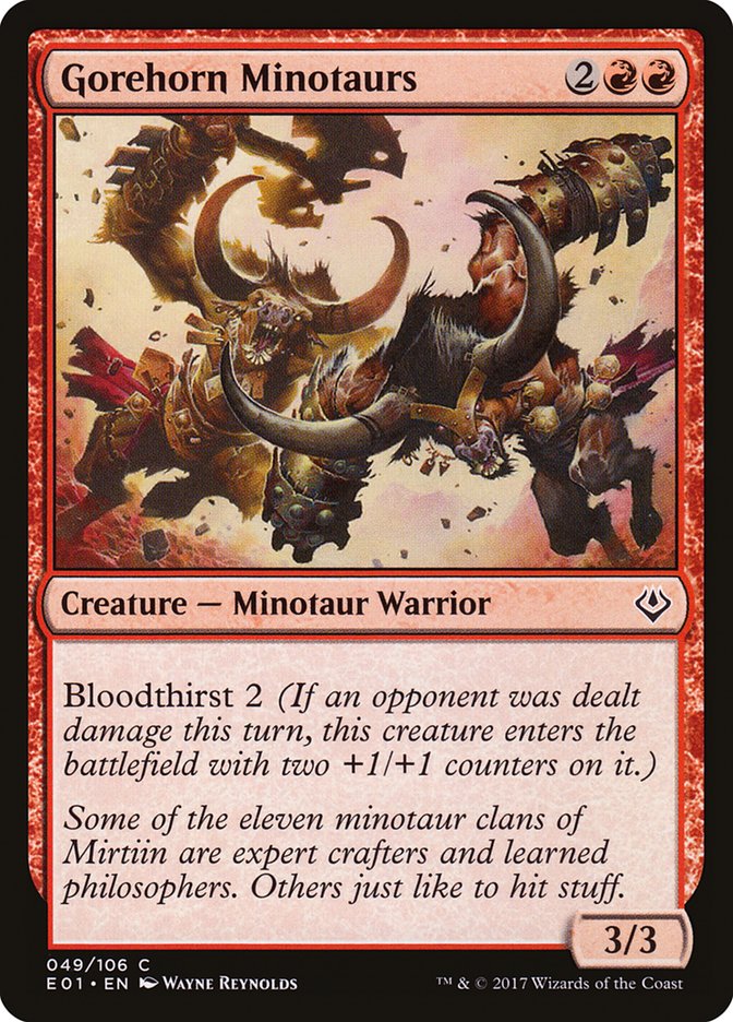 Gorehorn Minotaurs - Archenemy: Nicol Bolas (E01)