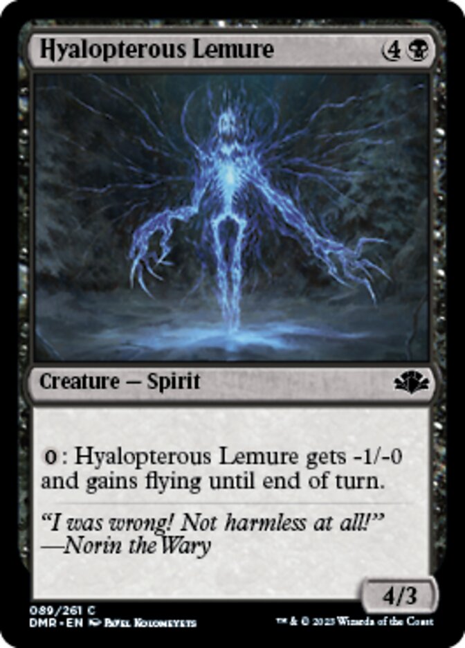 Hyalopterous Lemure - [Foil] Dominaria Remastered (DMR)