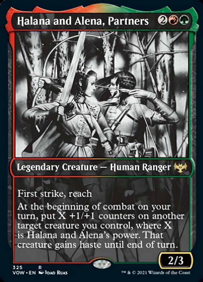 Halana and Alena, Partners - [Foil, Showcase] Innistrad: Crimson Vow (VOW)