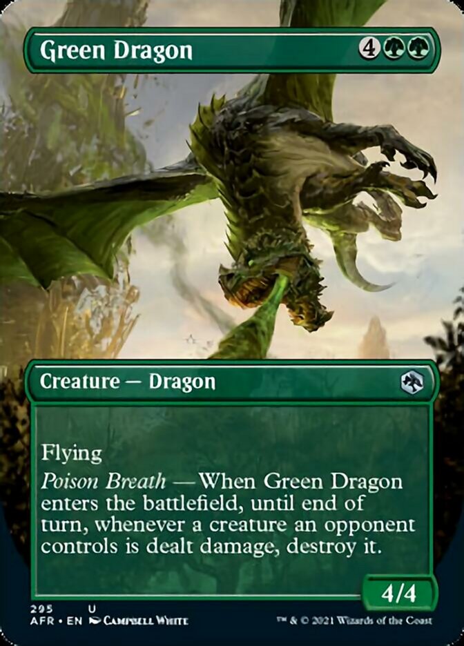 Green Dragon - [Foil, Borderless] Adventures in the Forgotten Realms (AFR)