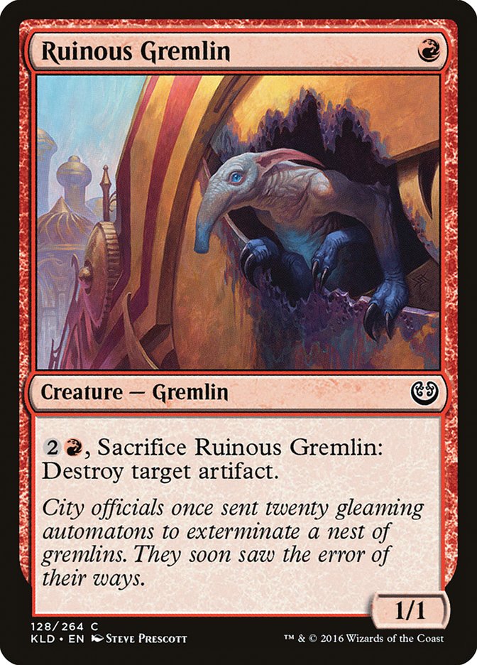 Ruinous Gremlin - [Foil] Kaladesh (KLD)