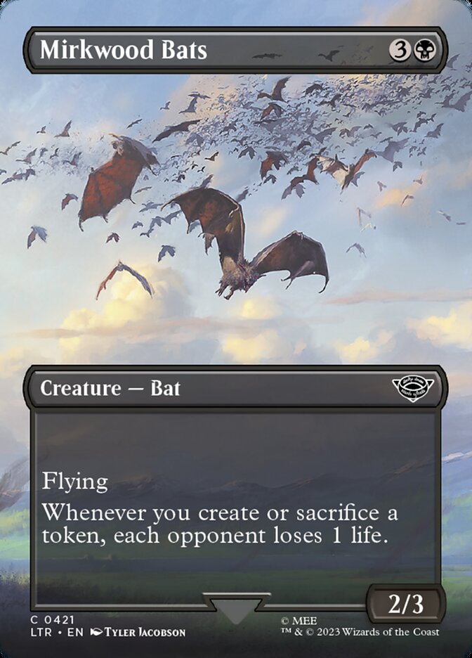 Mirkwood Bats - [Foil, Borderless] The Lord of the Rings: Tales of Middle-earth (LTR)