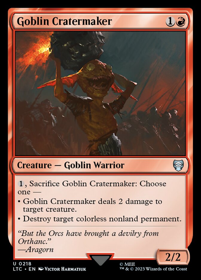 Goblin Cratermaker - Tales of Middle-earth Commander (LTC)