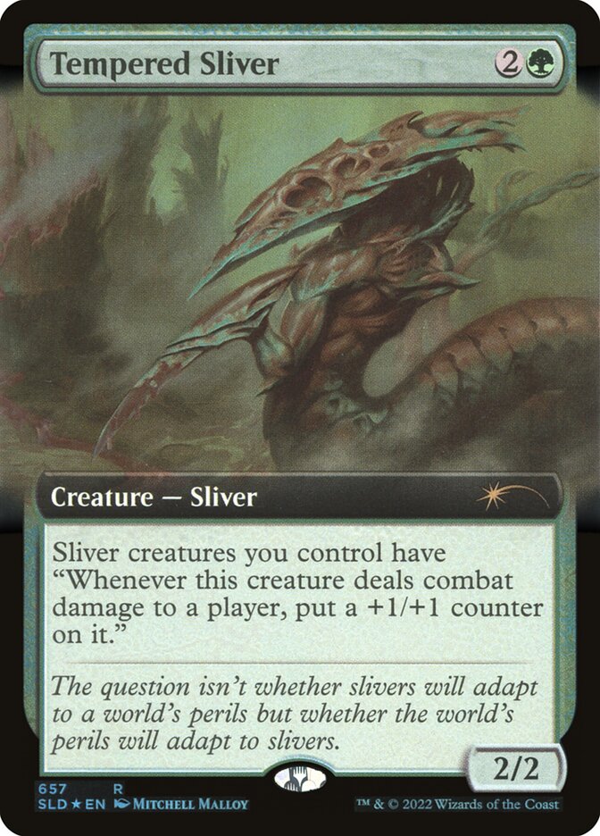 Tempered Sliver (657) - [Foil, Extended Art] Secret Lair Drop (SLD)